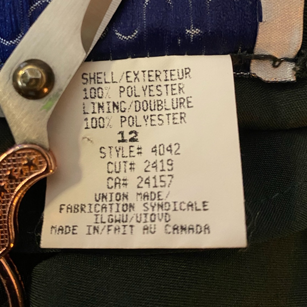 Vintage 80s 90s Canadian Union Label Pencil Skirt Jewel Tone Hunter Grn Size 12 - Picture 15 of 16